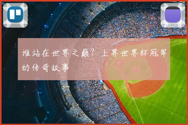 谁站在世界之巅？上界世界杯冠军的传奇故事