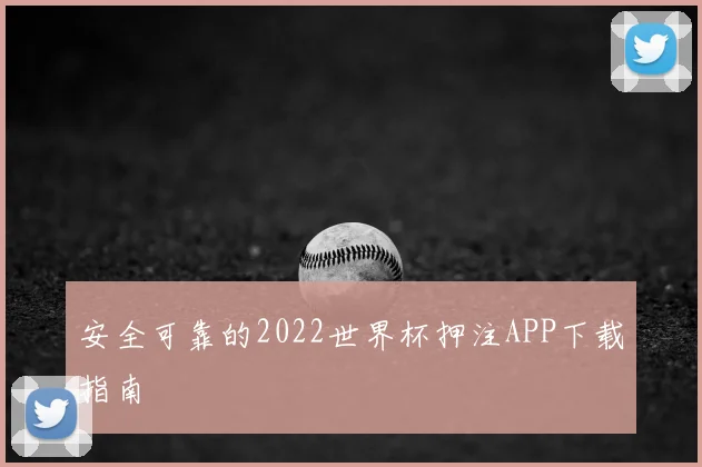 安全可靠的2022世界杯押注APP下载指南